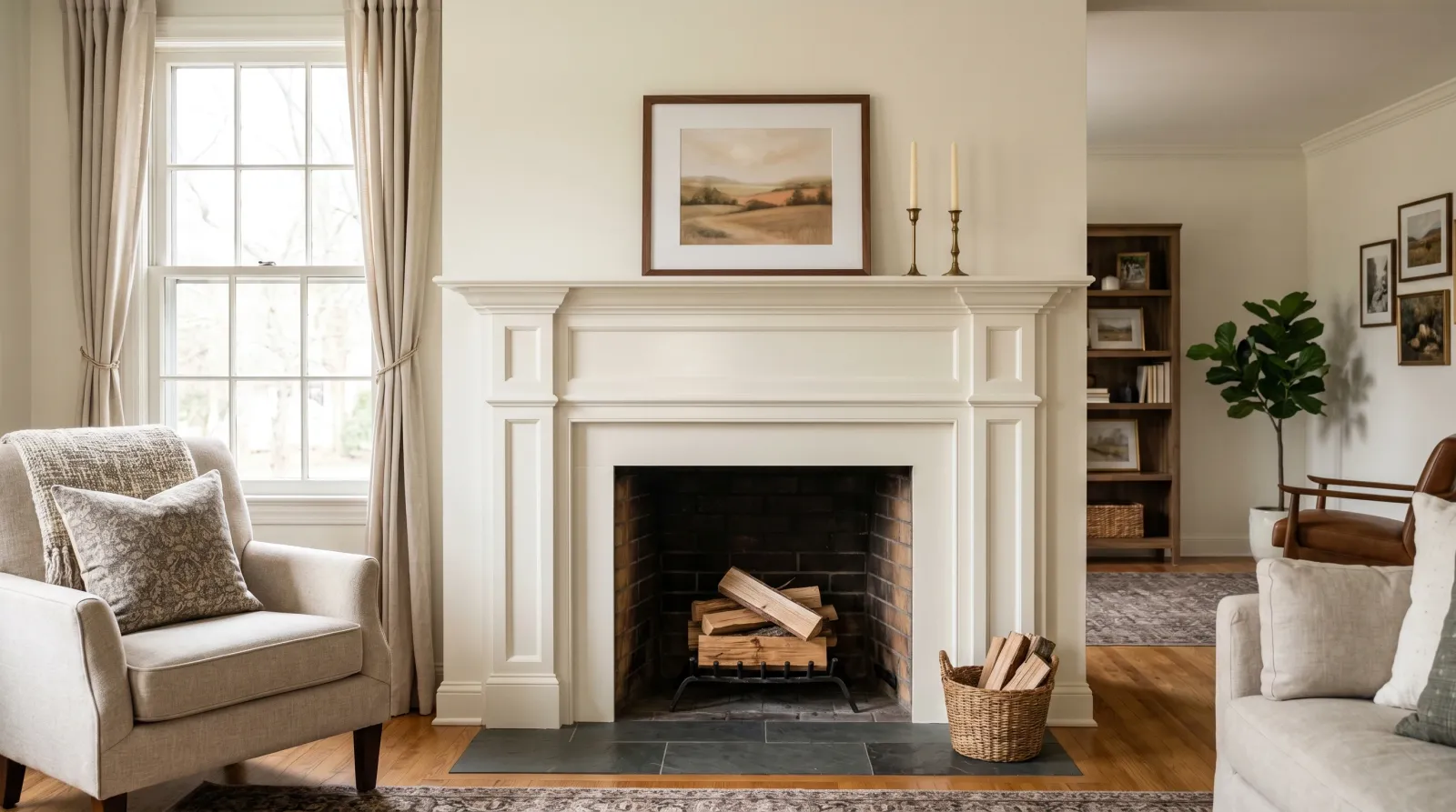 How to Paint a Fireplace Mantle