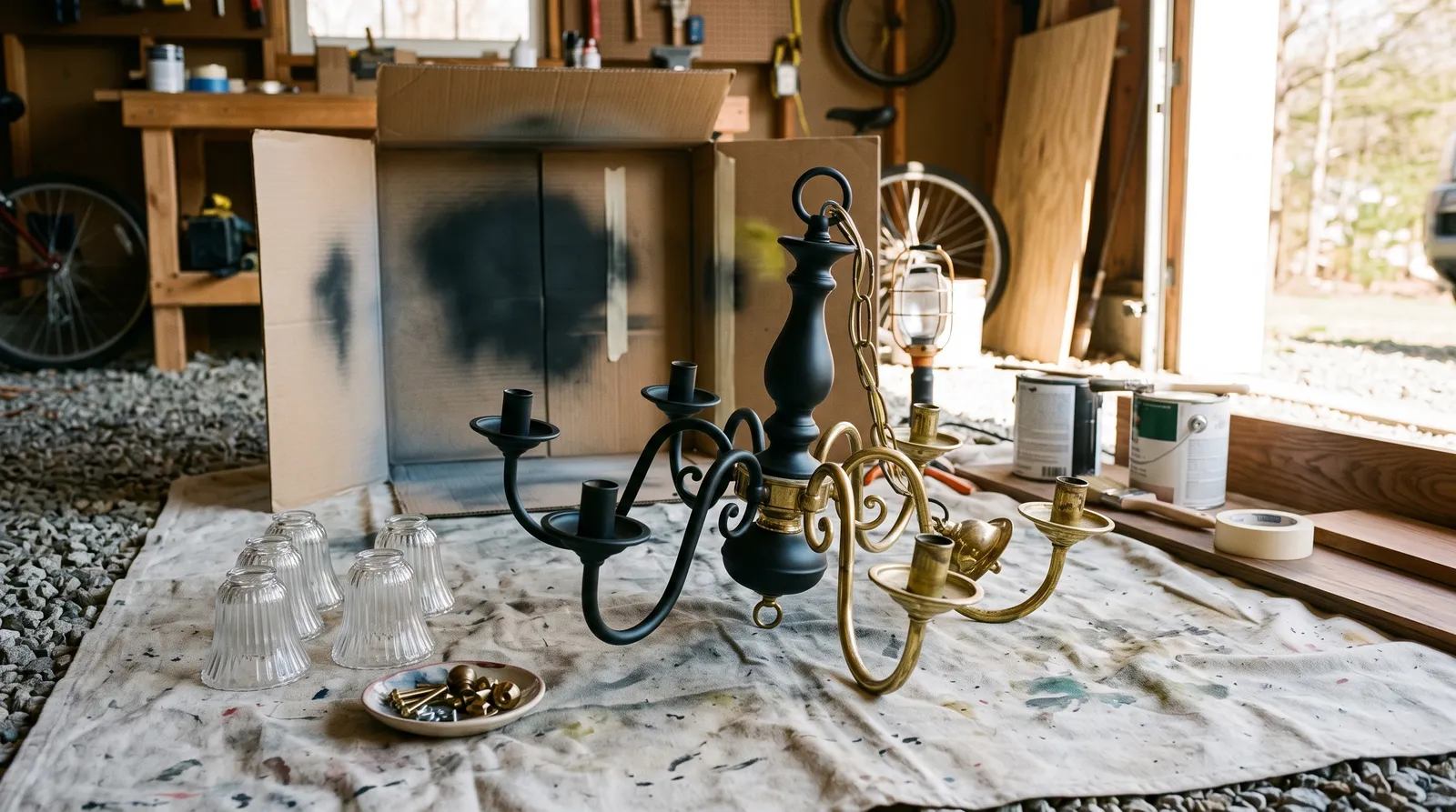 How to Spray Paint Brass Fixtures