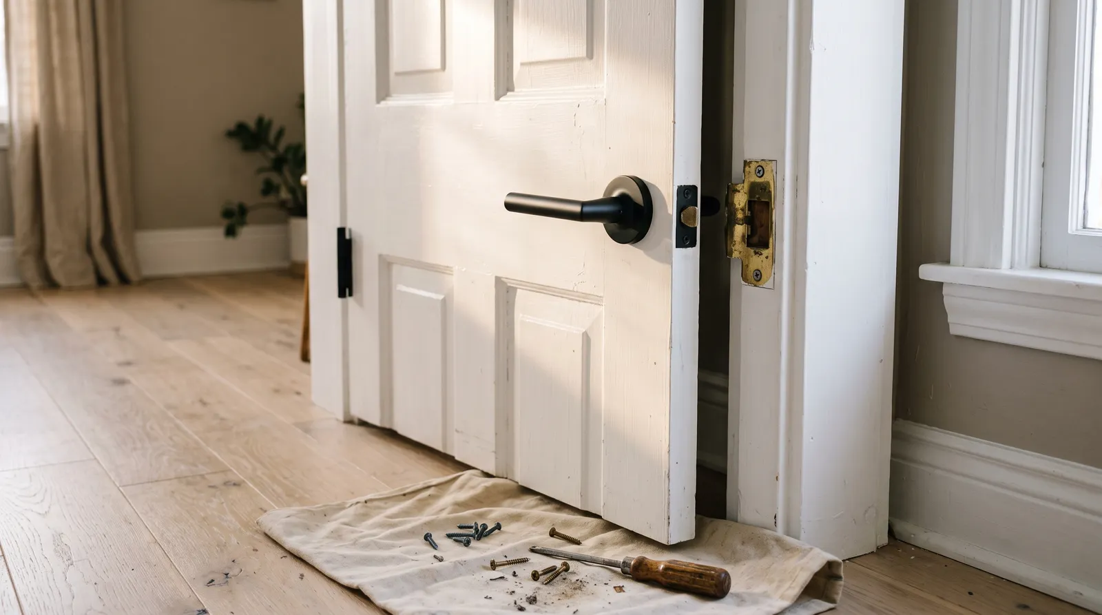 How to Spray Paint Door Hardware