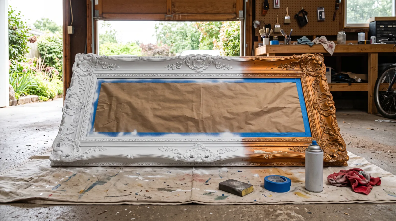 How to Spray Paint a Mirror Frame