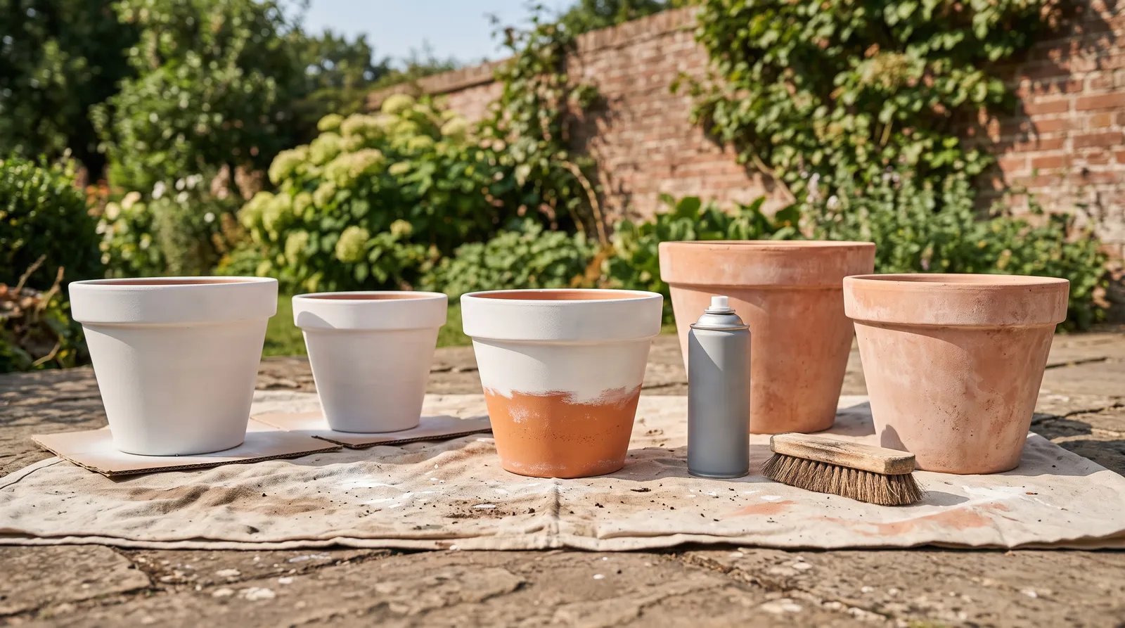 How to Spray Paint Outdoor Planters and Pots