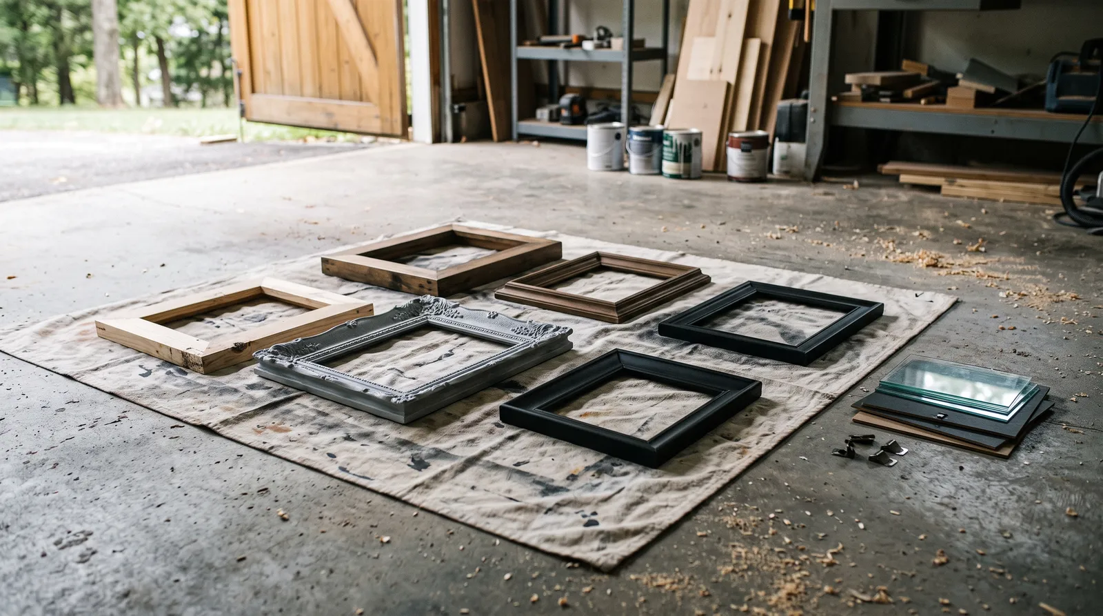 How to Spray Paint Picture Frames