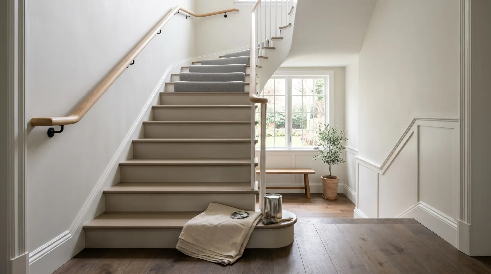 How to Paint Stair Treads and Risers