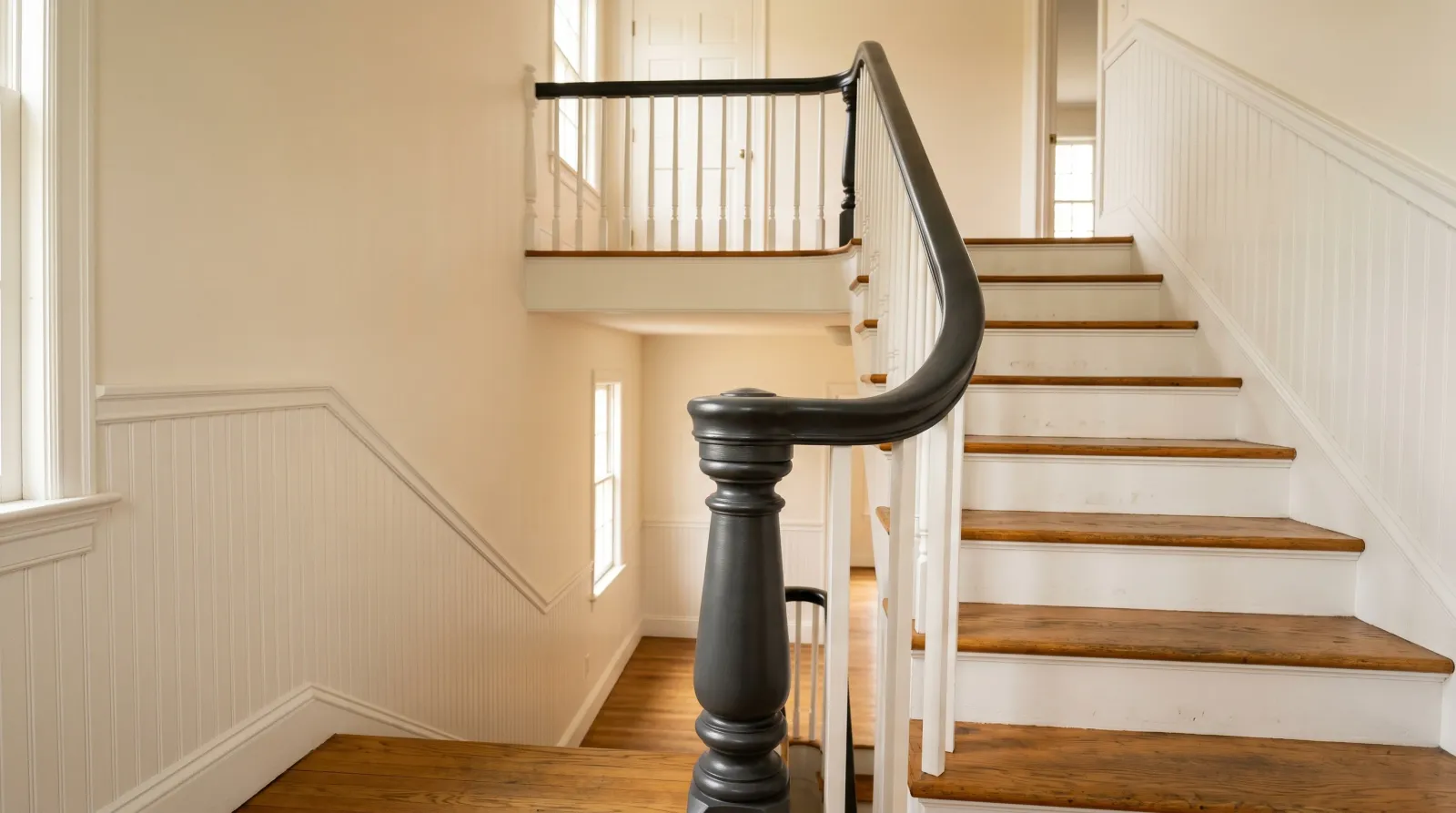 How to Paint a Staircase Handrail