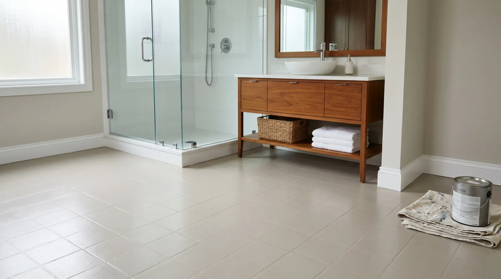 How to Paint a Tile Floor