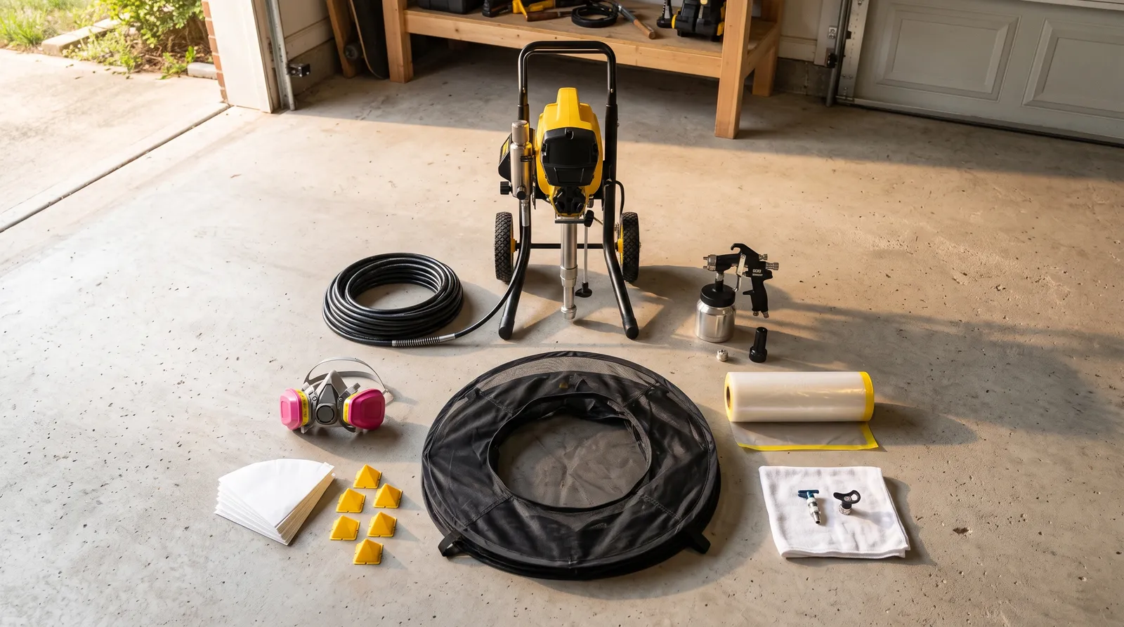 The Complete Spray Painting Setup