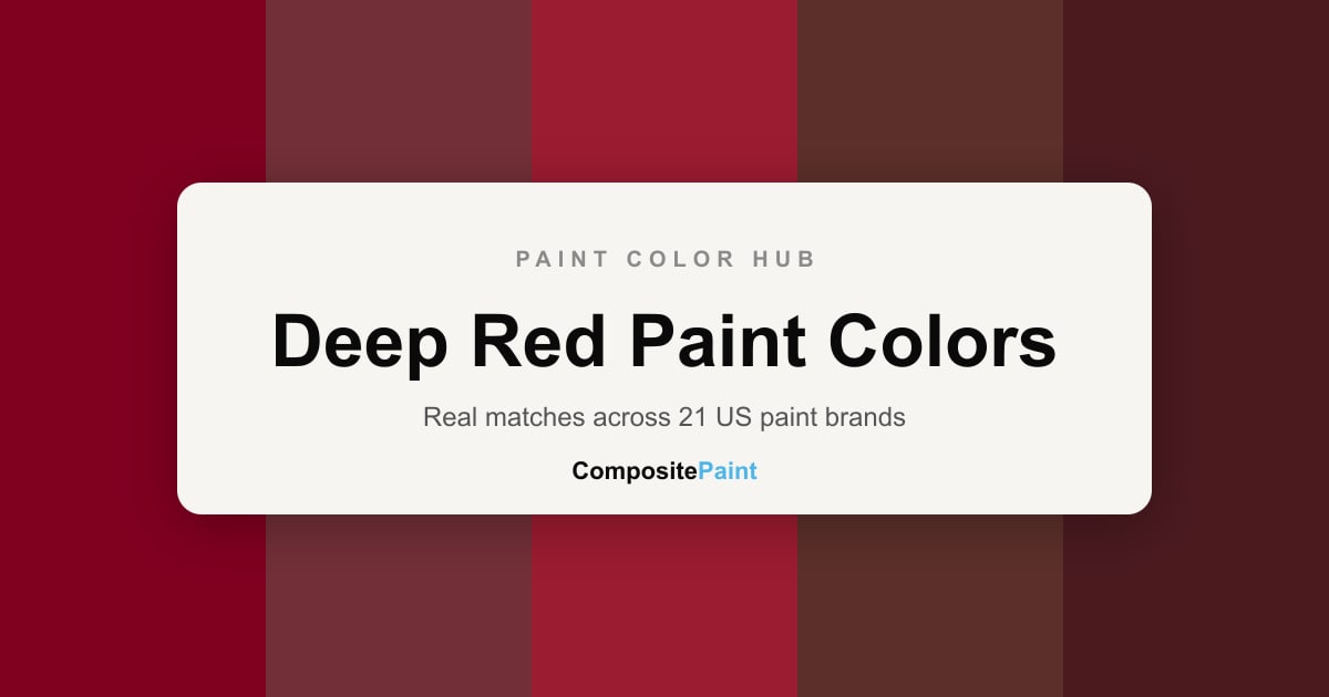 945 Deep Red Paint Colors From Top 20 US Brands | CompositePaint