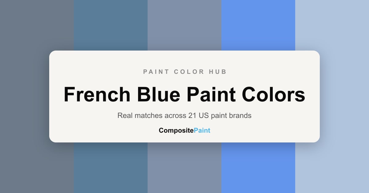 615 French Blue Paint Colors From Top 17 US Brands | CompositePaint