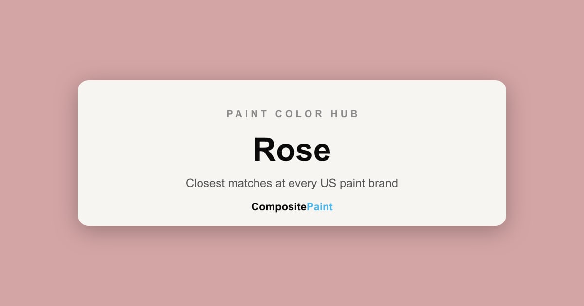 Paint Color Raspberry Rose Rose Paint Colors — 501 Shades From 17 US Brands | CompositePaint