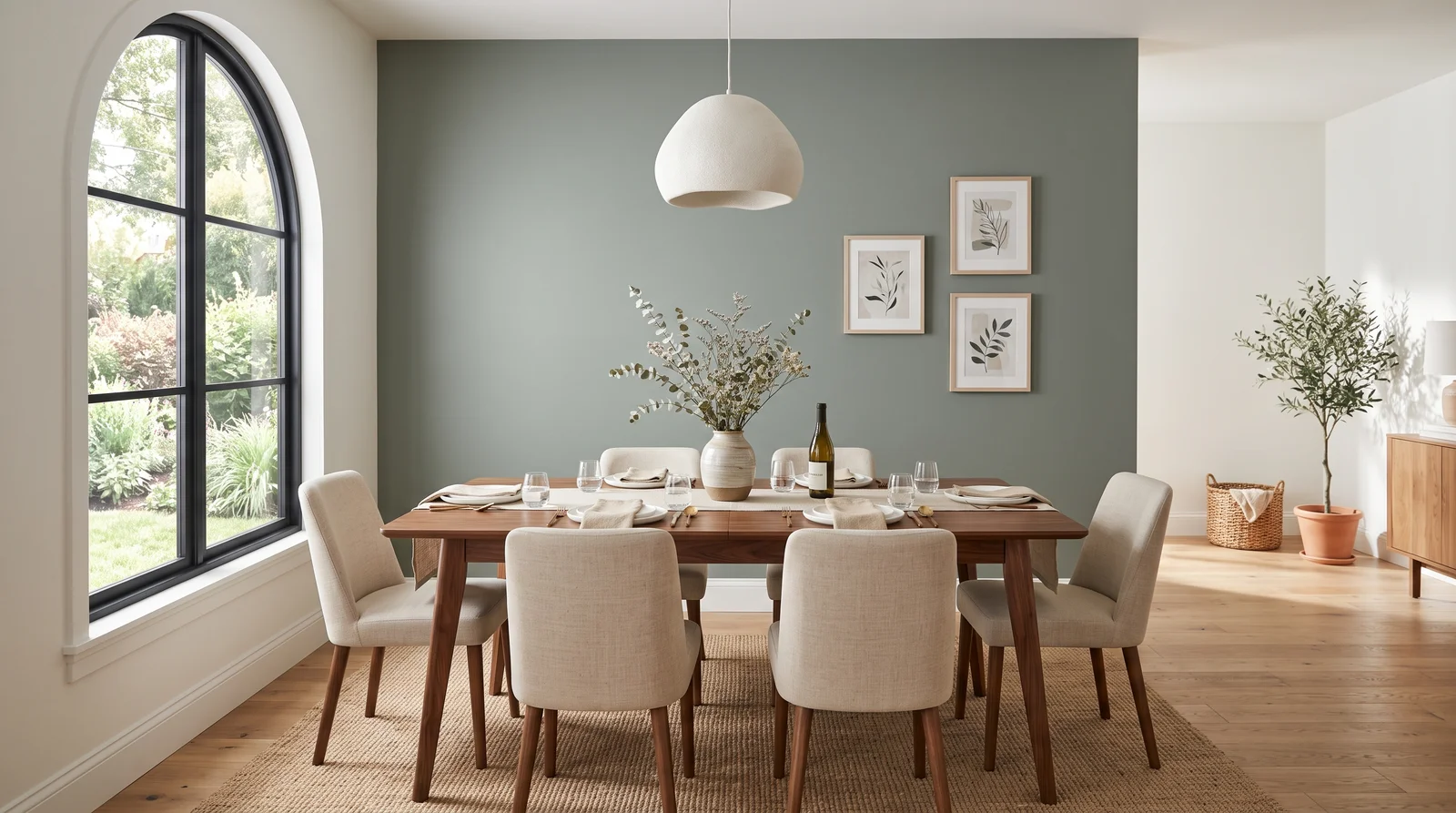 the gentle statement — trending accent wall colors 2026