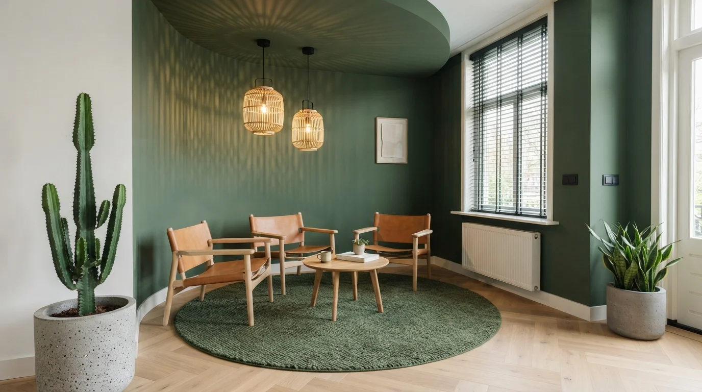 green accent wall color idea — Emerald City · PPG / Glidden