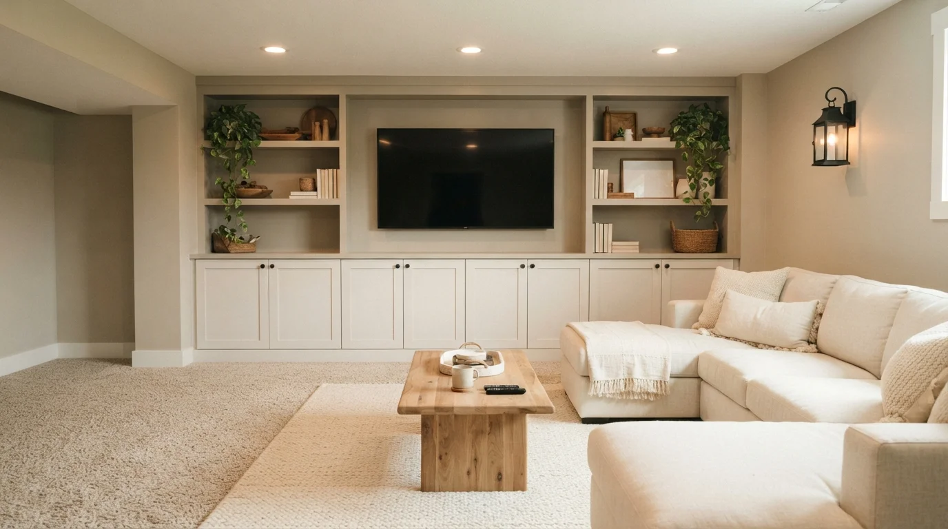 white basement color idea — Slumber Sloth · Sherwin-Williams
