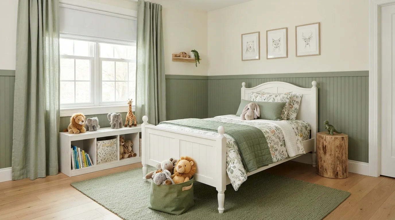 green children's room color idea — Inland · Sherwin-Williams