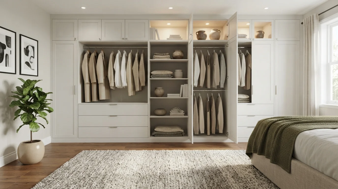 white closet color idea — Polished · Behr