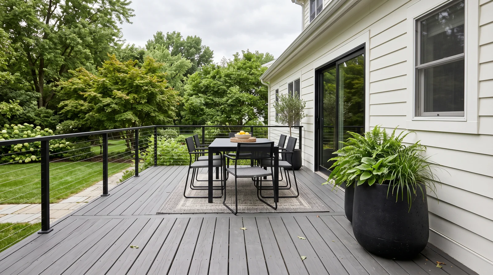 solid stain as the older-deck rescue — trending deck colors 2026