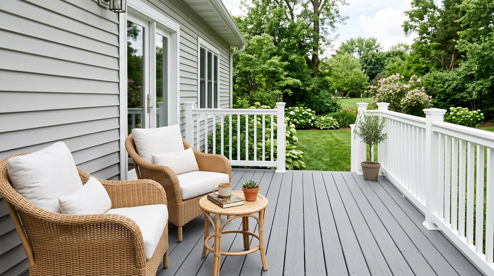 Peppercorn Middle Ground — deck painted in Peppercorn