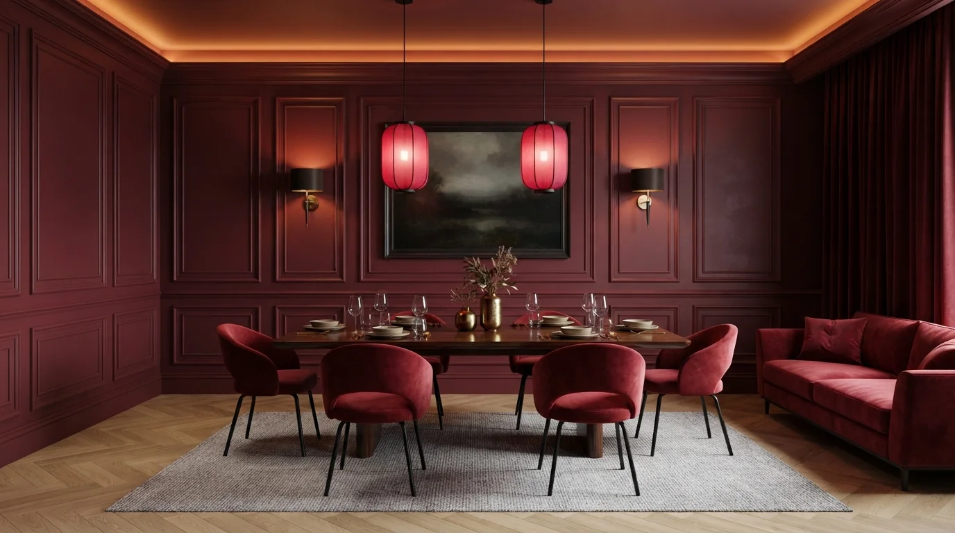 red dining room color idea — Red Brick · Behr