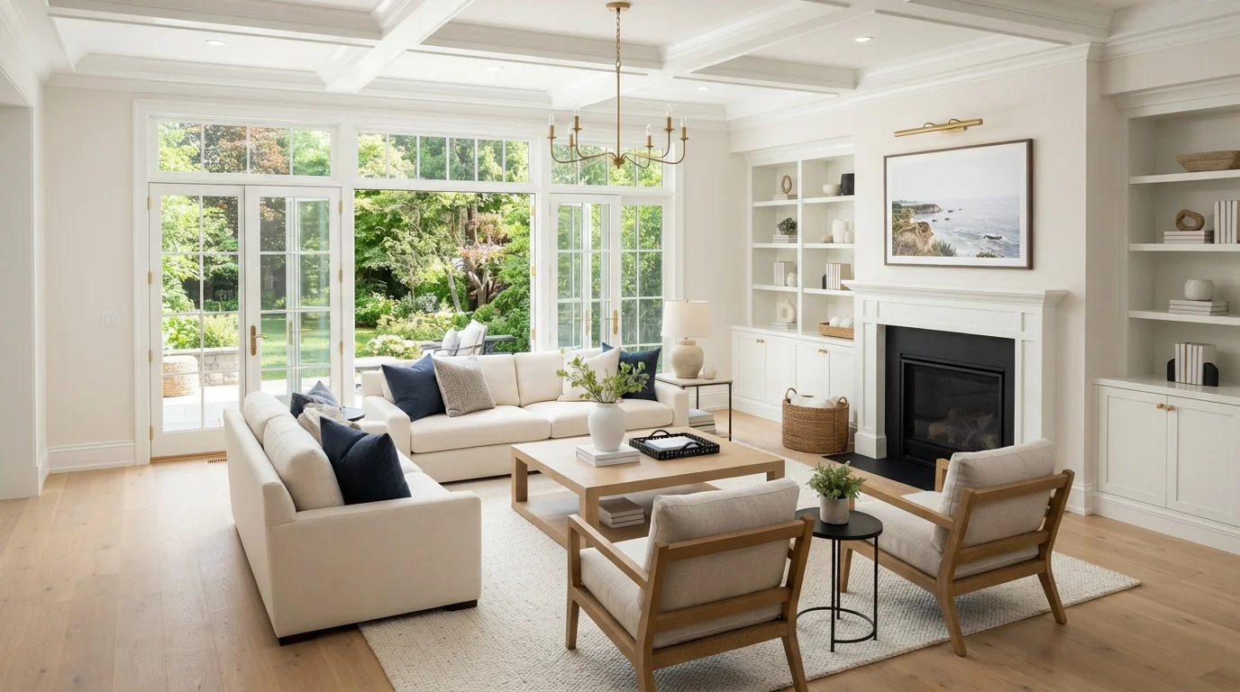 white family room color idea — Coconut · C2 Paint