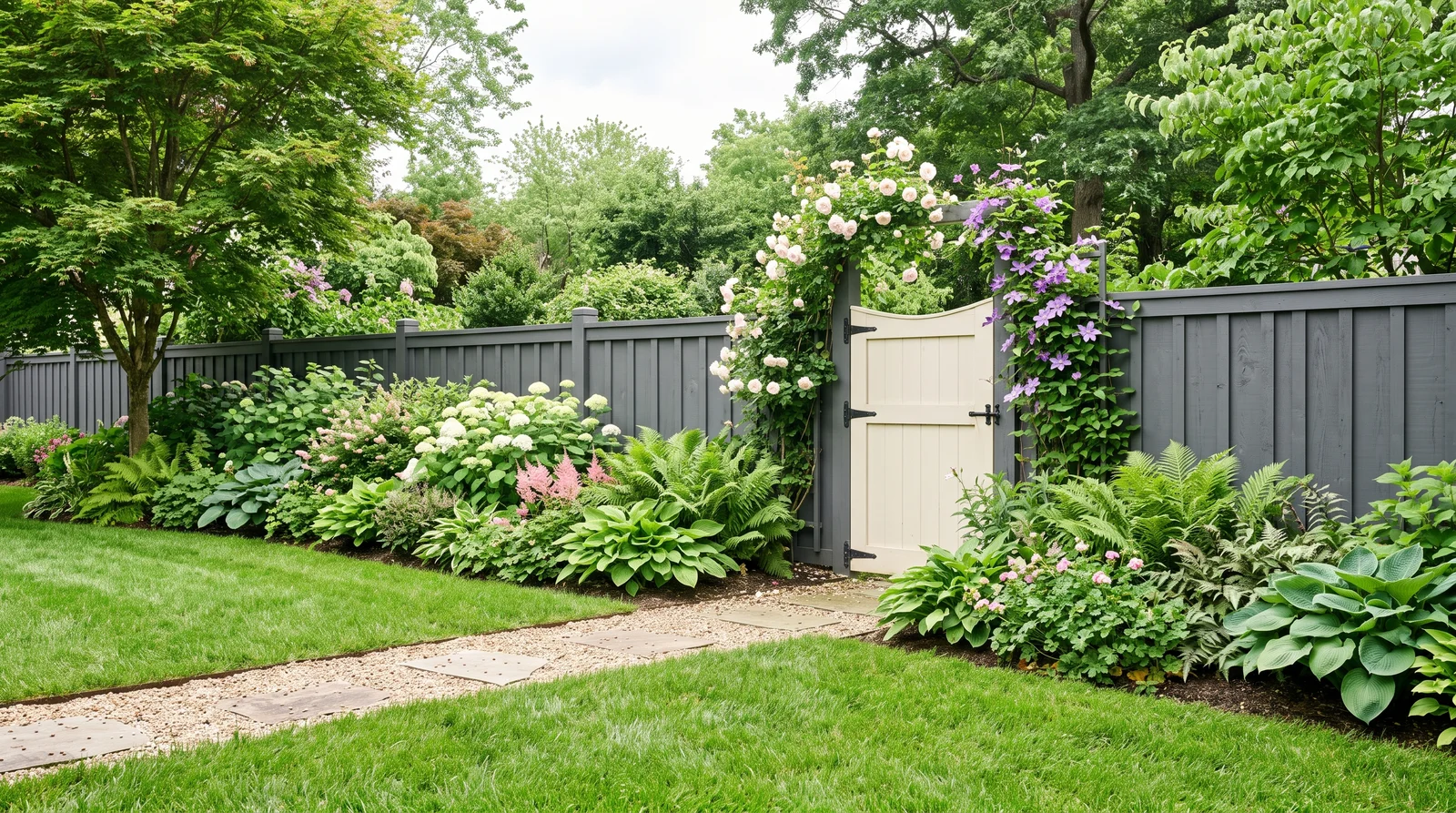 the receding fence — trending fence colors 2026