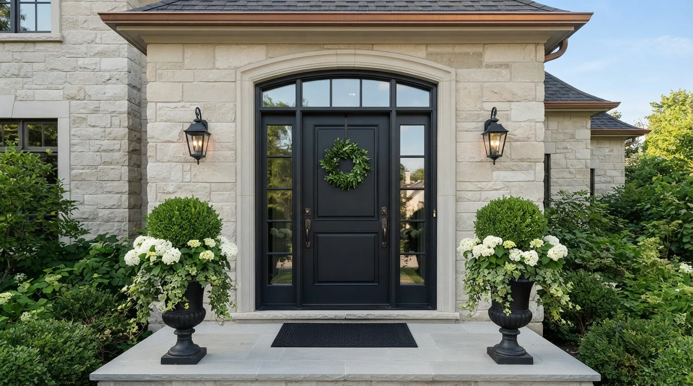 black front door color idea — Hocus Pocus · Backdrop