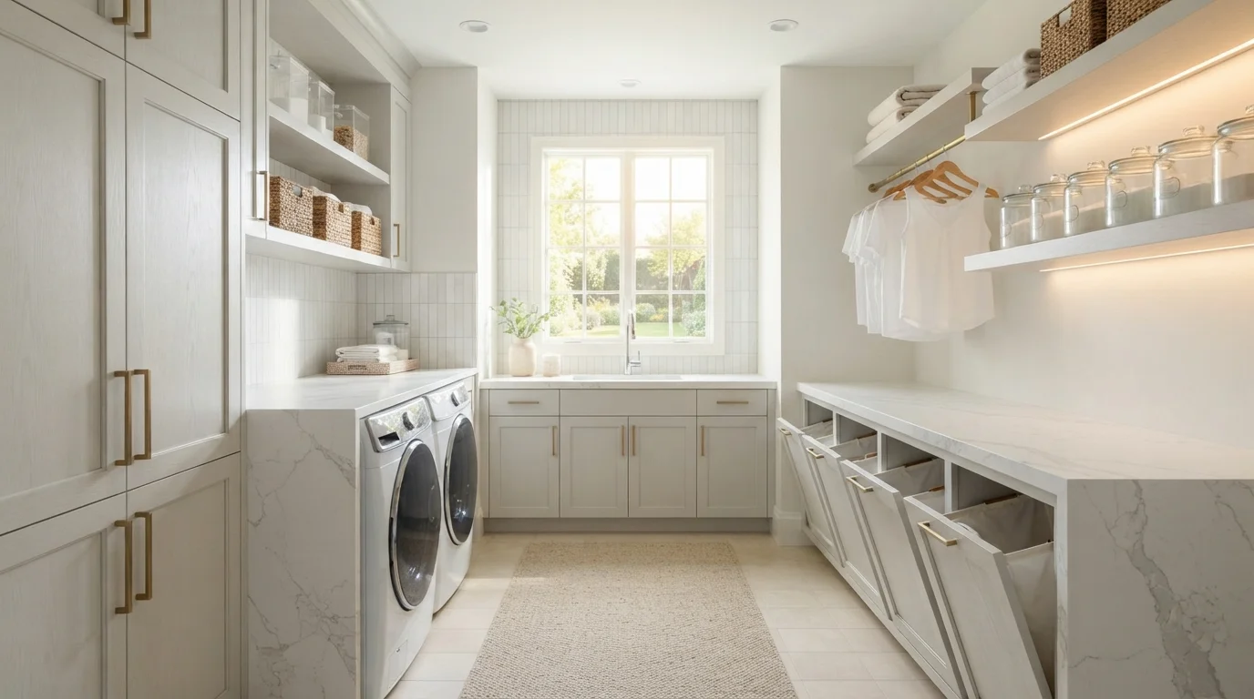 white laundry room color idea — Santa's Beard · Valspar