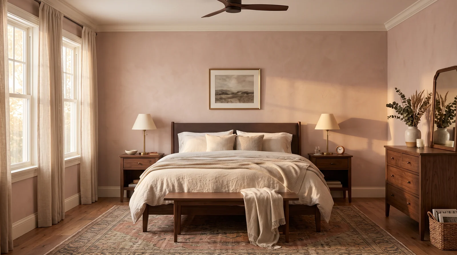 plaster pinks & clay — trending master bedroom colors 2026