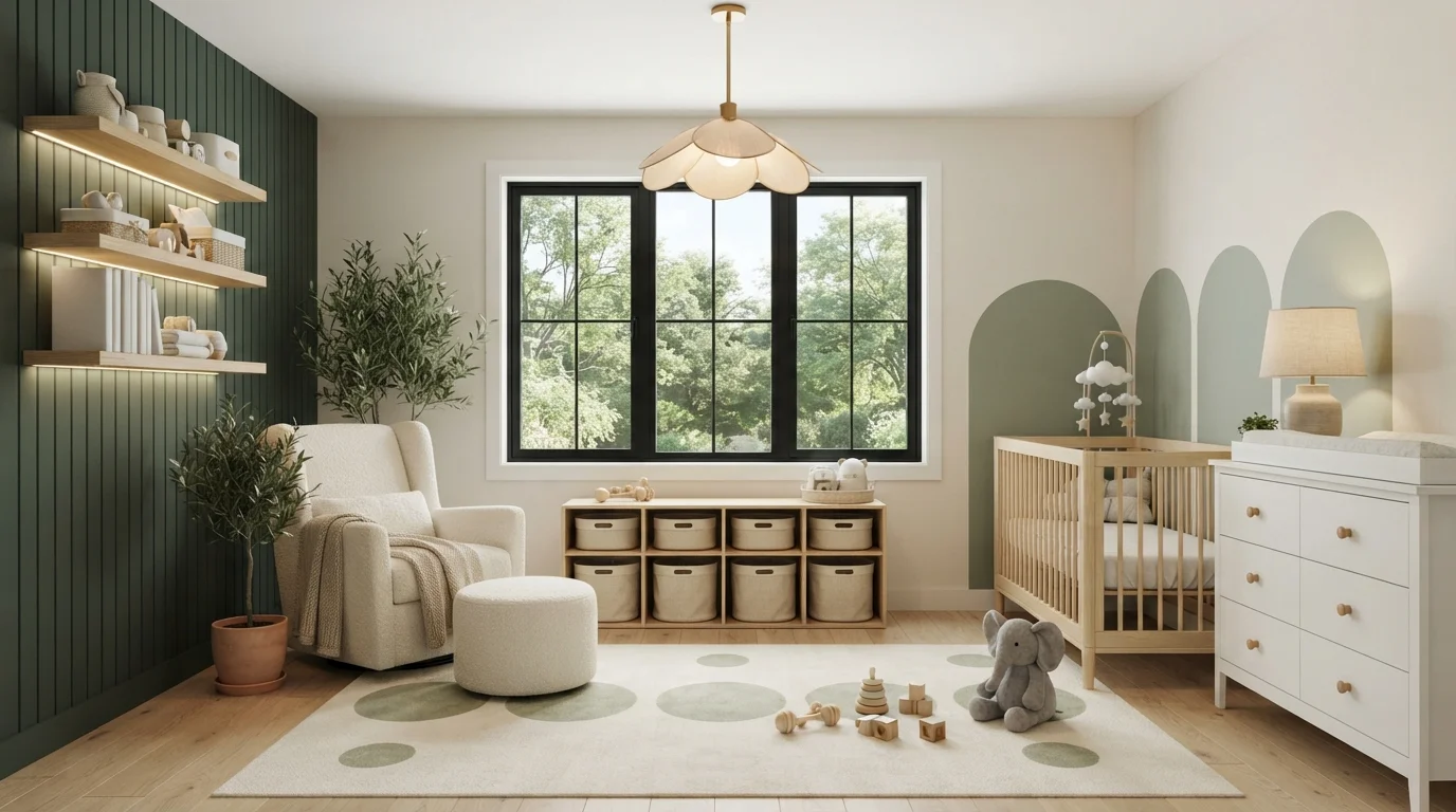 neutral nursery color idea — Cinnamon Cake (w-f-220) · Behr