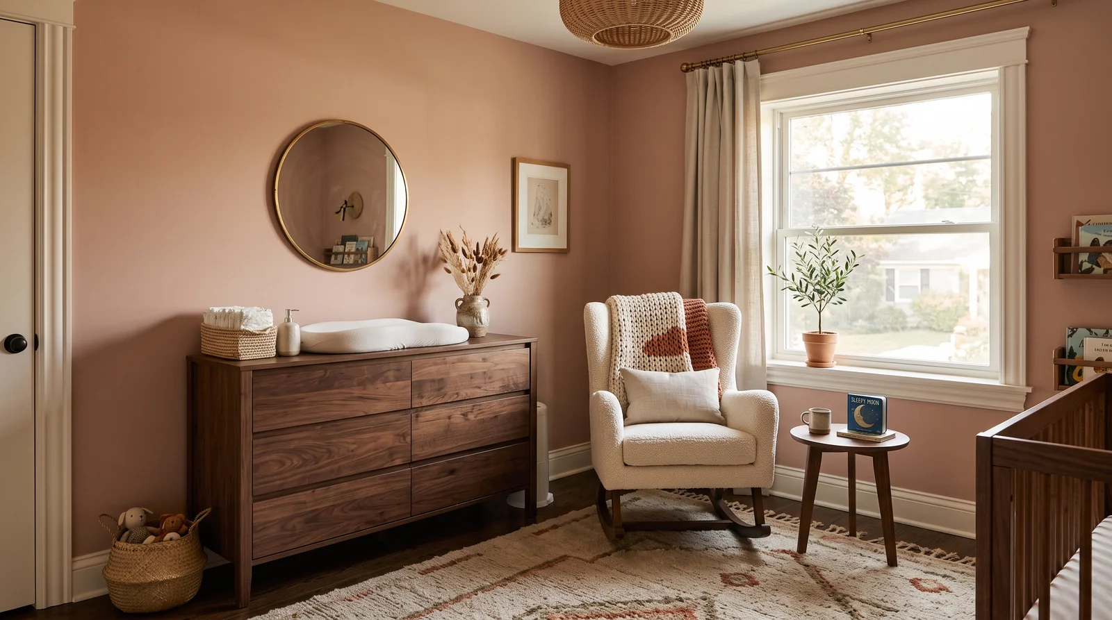 earthy clay blush — trending nursery colors 2026