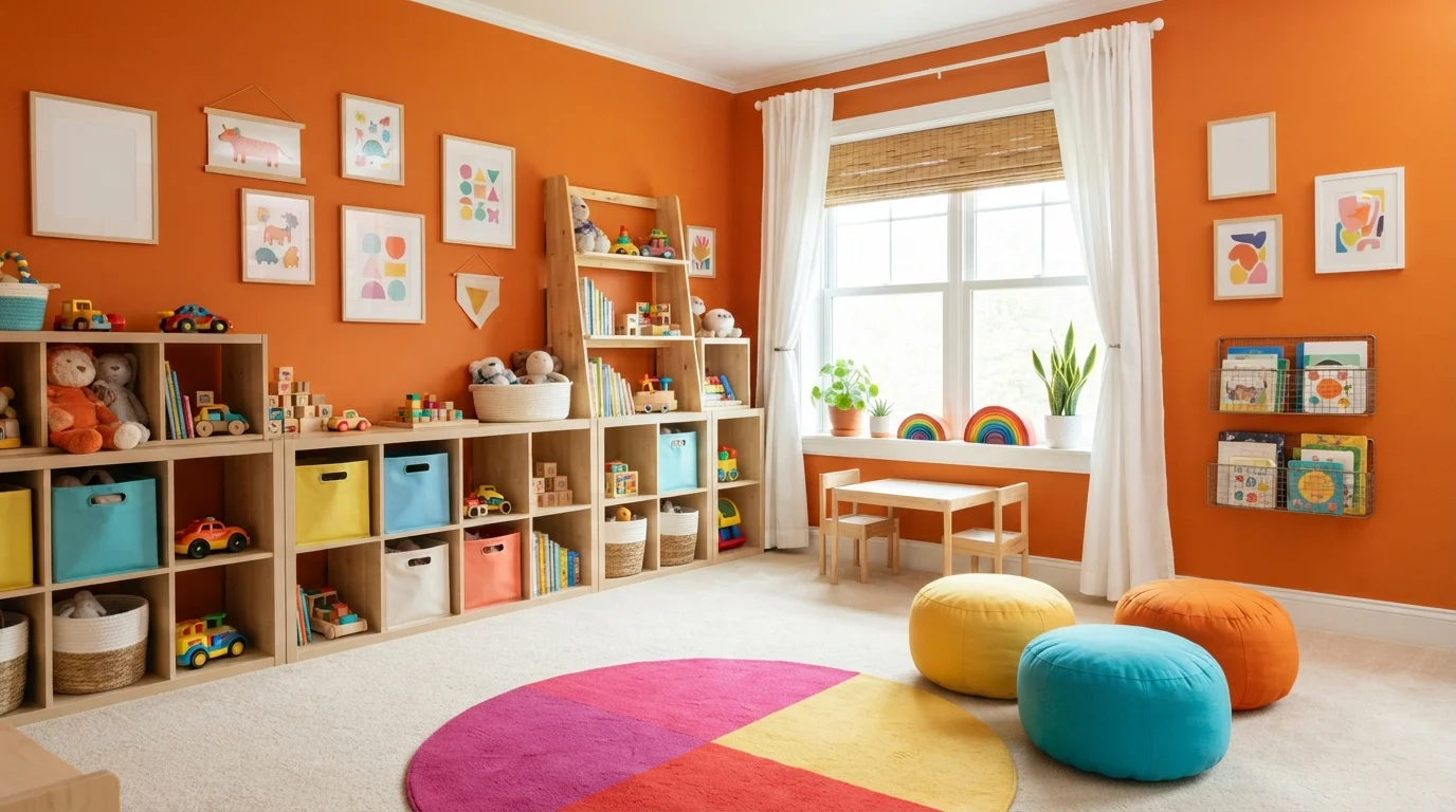 orange playroom color idea — Bird of Paradise · Dutch Boy
