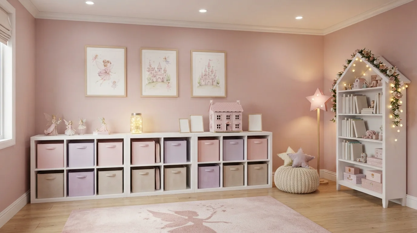 Whimsical Fairy Haven — pink playroom painted in Peony