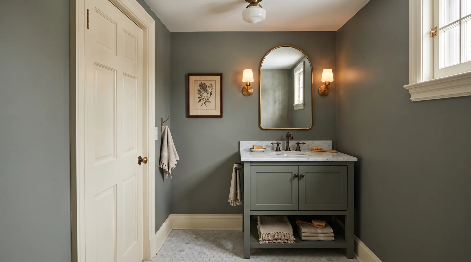 heritage & mossy greens — trending powder room colors 2026