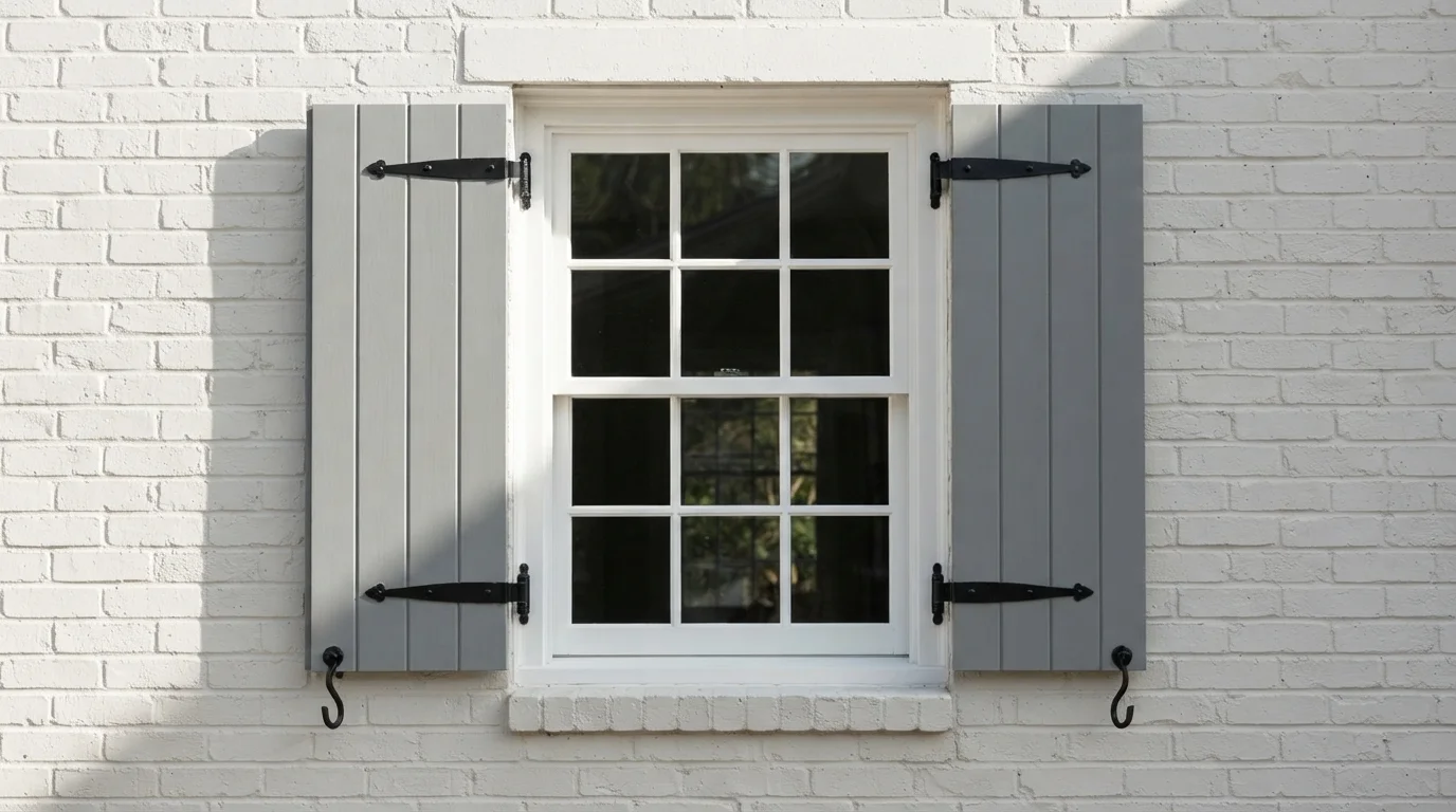 gray shutters color idea — Steely Gray · Sherwin-Williams