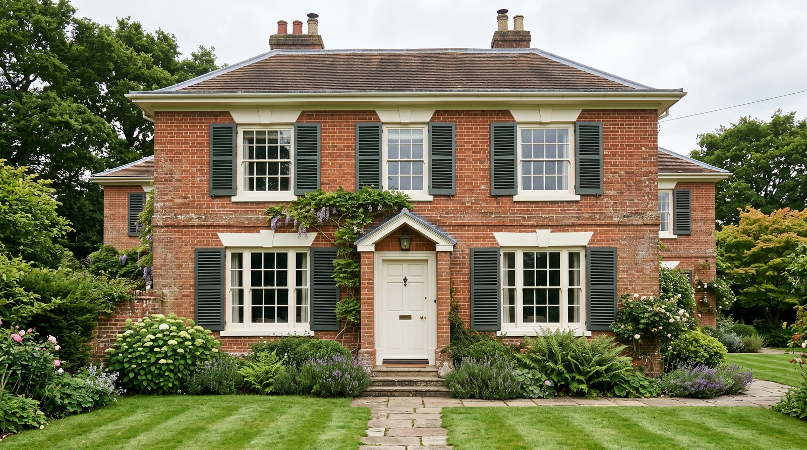 heritage greens — trending shutters colors 2026