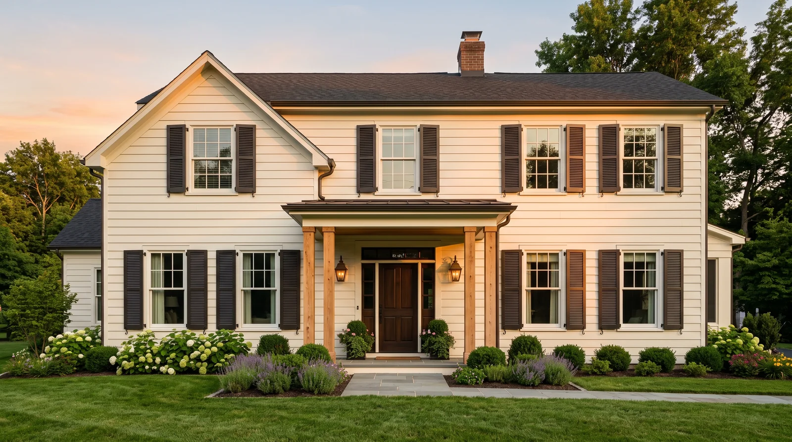 warm bronze neutrals — trending shutters colors 2026