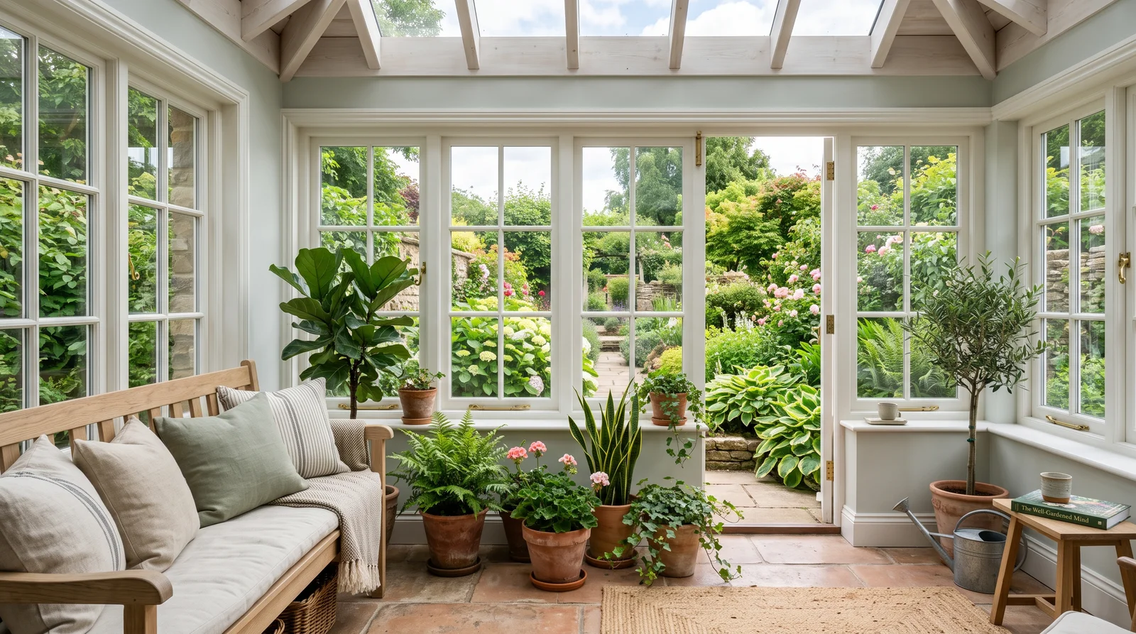 sea-salt greens and seafoams — trending sunroom colors 2026