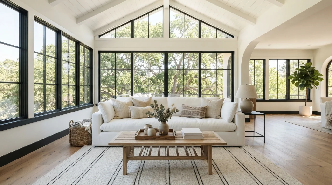 Sunlit Organic Solarium — white sunroom painted in White Daisy