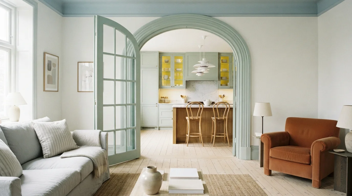 green trim color idea — Restful · Sherwin-Williams