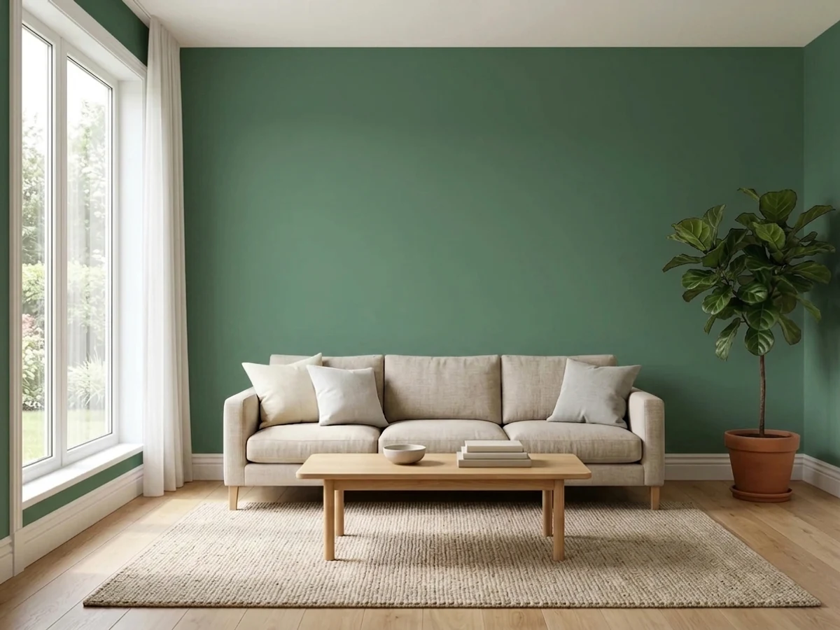 Behr Boreal in a accent wall