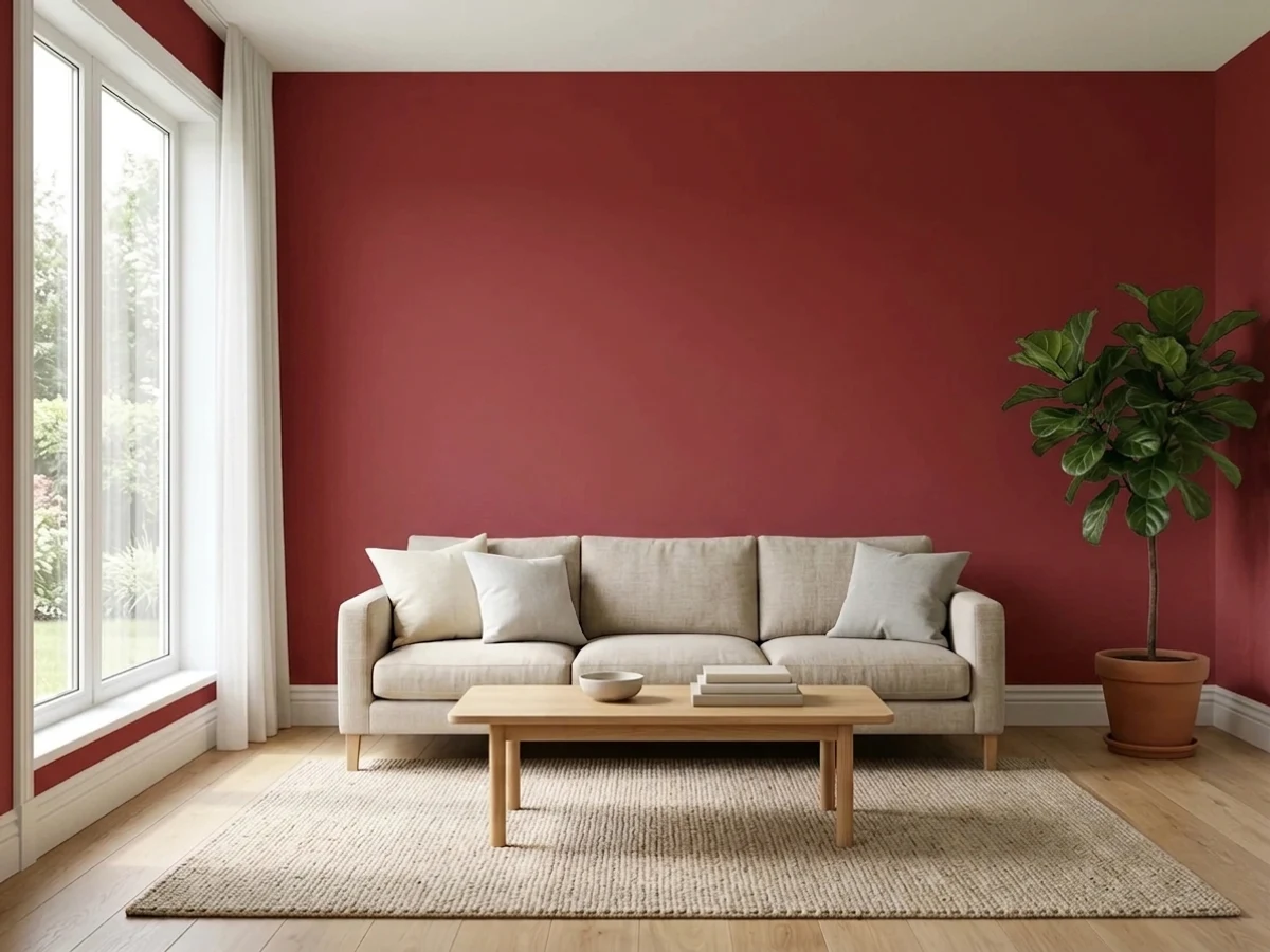 Behr Bricktone in a accent wall