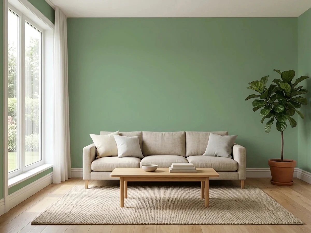 muted sage greens — trending green accent wall colors 2026