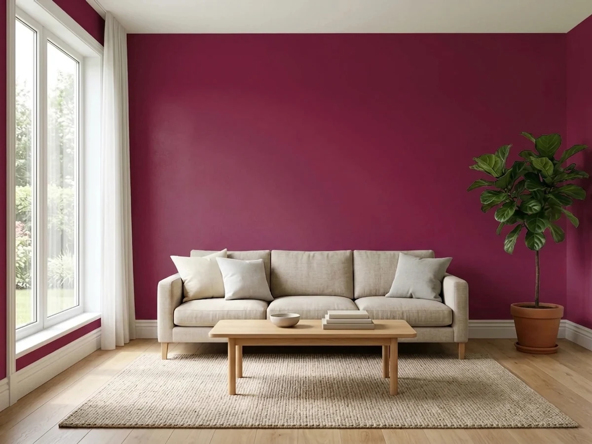 Behr Luscious in a accent wall
