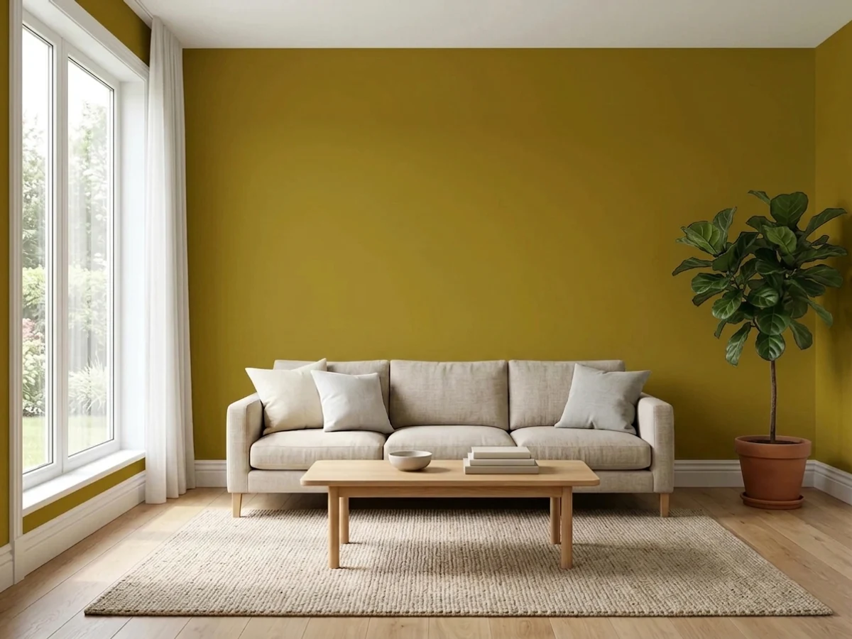 Behr Thai Curry in a accent wall