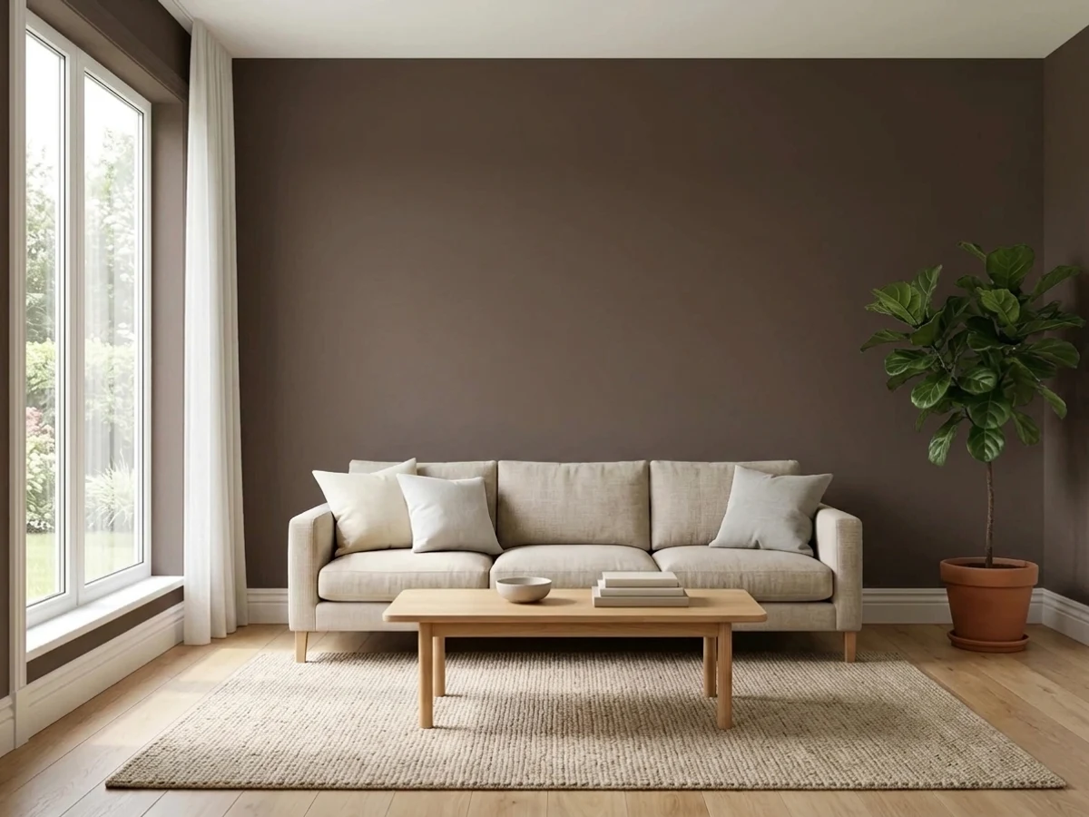Dutch Boy Ground Coffee in a accent wall