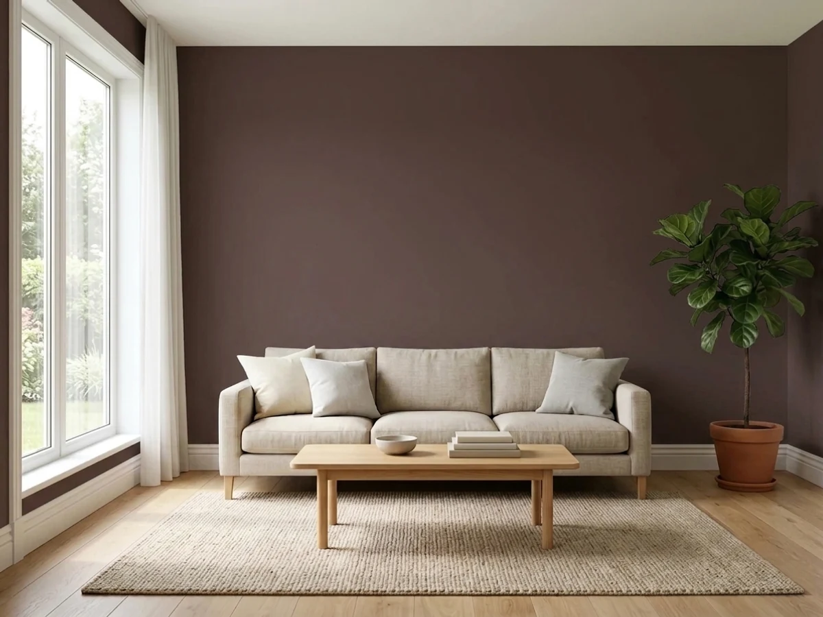 Glidden Ranch House Brown in a accent wall