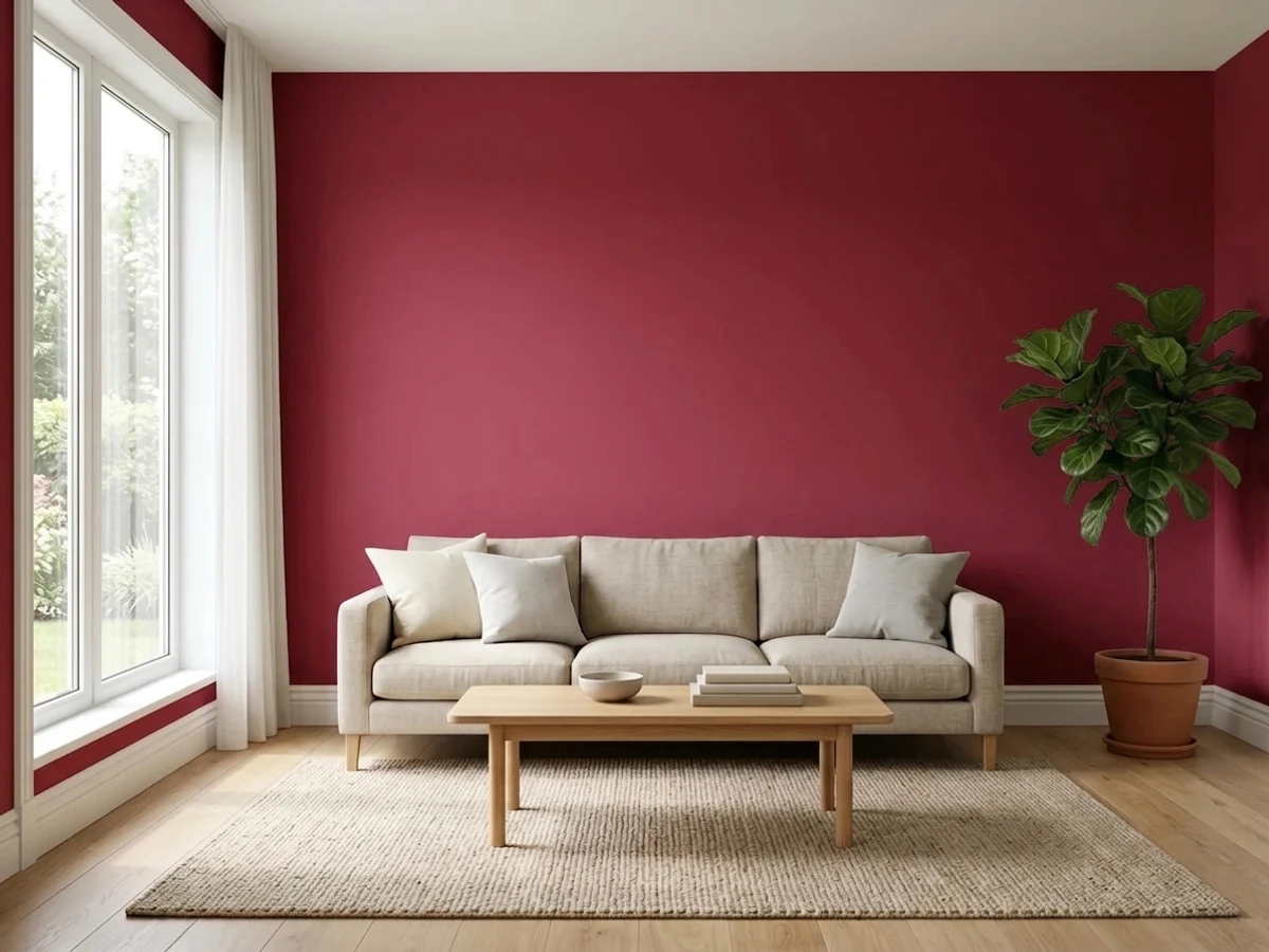 Sherwin-Williams Heartthrob in a accent wall