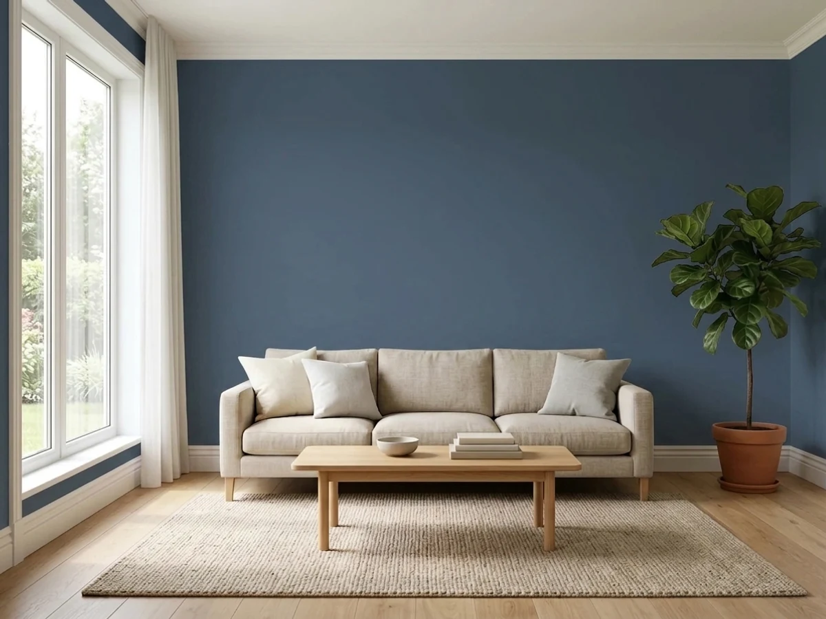 saturated indigo statement walls — trending blue accent wall colors 2026