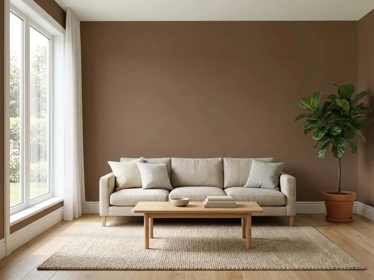 Sherwin-Williams Turkish Coffee in a accent wall