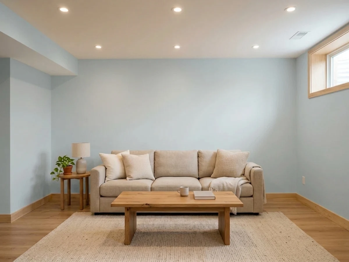 Room painted in Misty