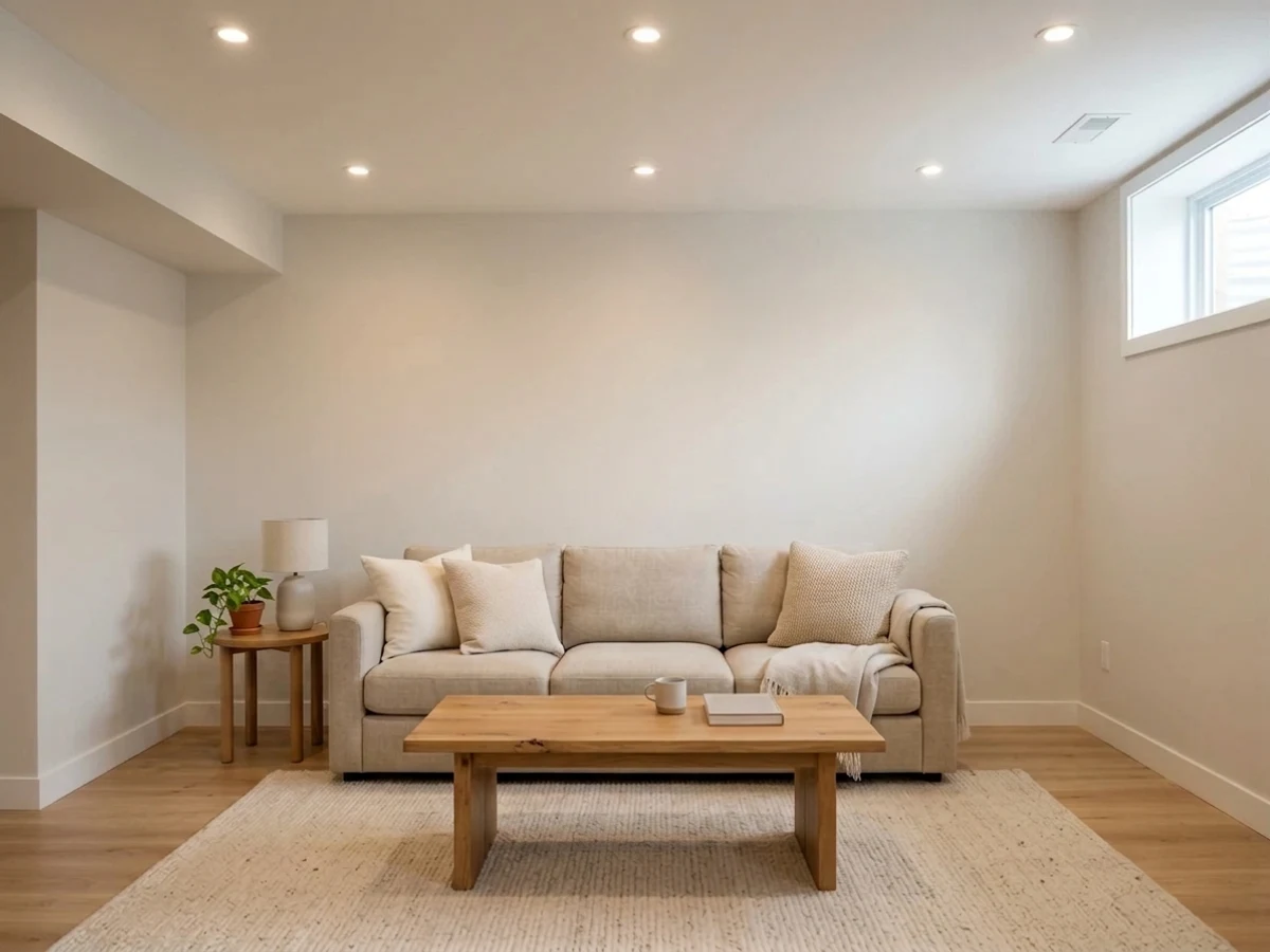 Sherwin-Williams City Loft in a basement