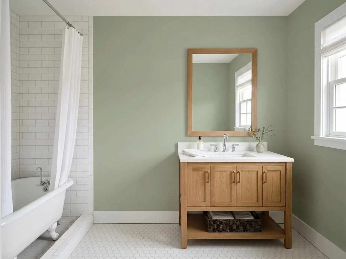 Behr Urban Nature in a bathroom